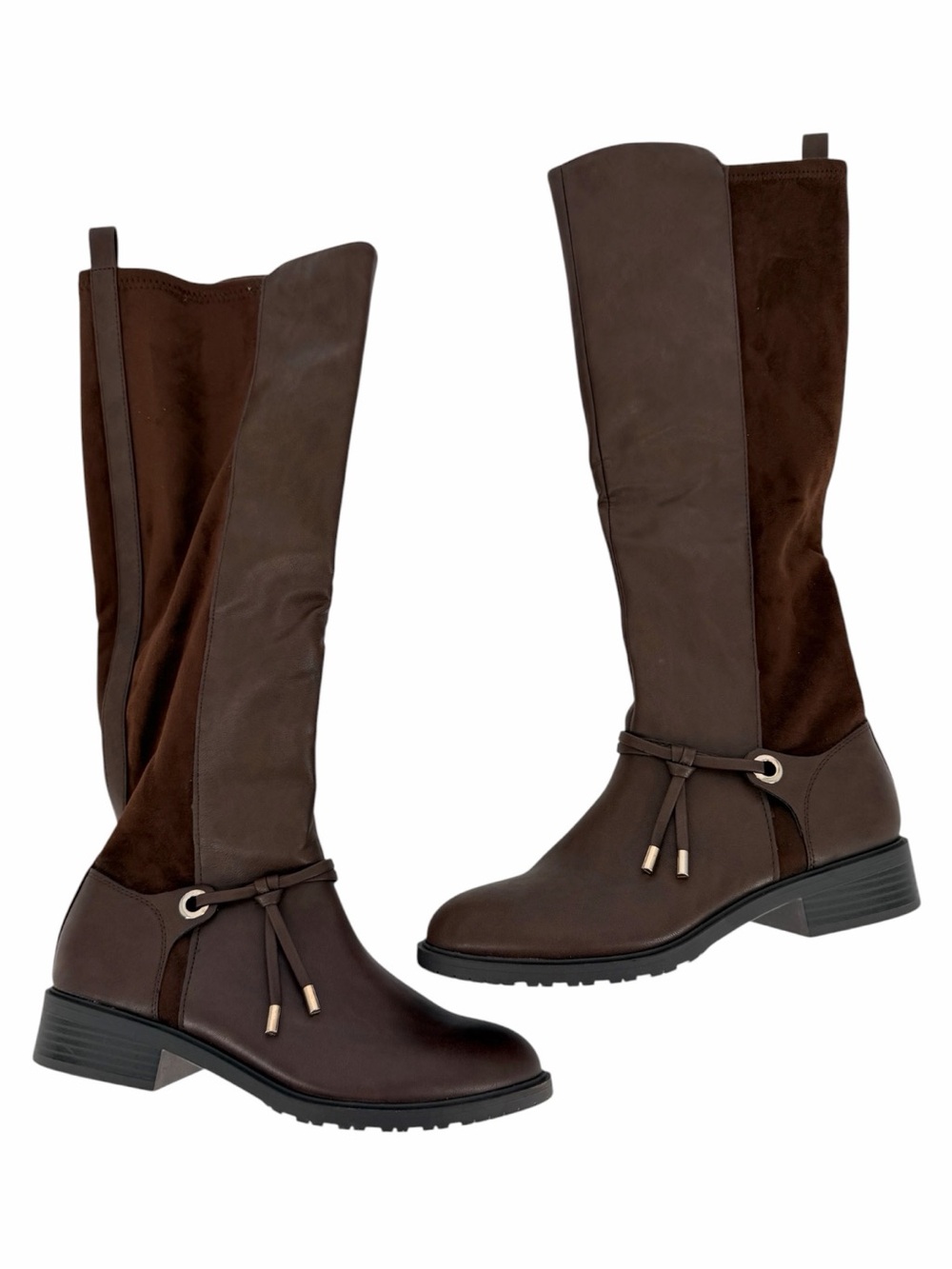Style & Co Verrlee Knee High Riding Boots Mocha Women's - 6M - Picture 2 of 11